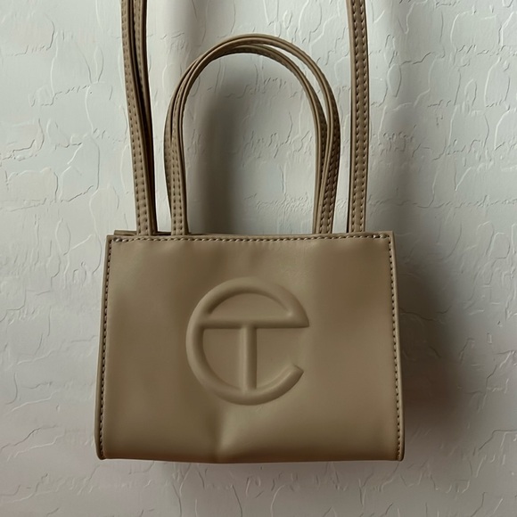 Telfar Handbags - Small Cream Telfar Shopping Bag